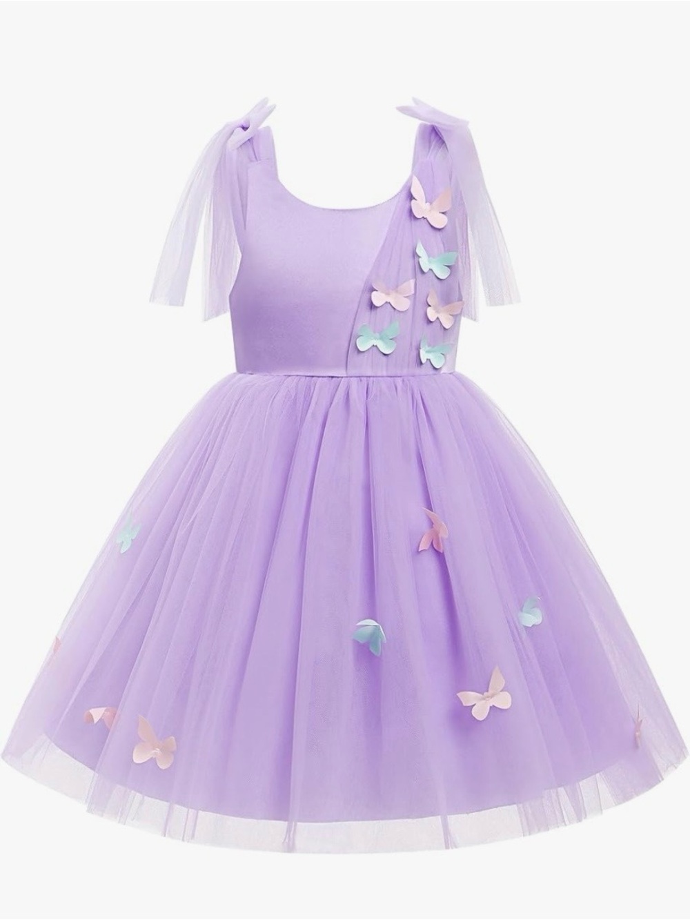 Lilac Butterfly Tulle Dress